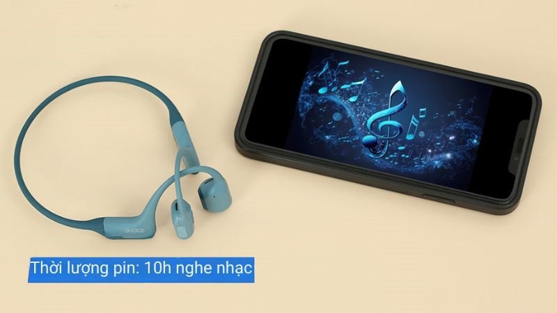 Tai nghe truyền xương Shokz OPENRUN PRO S810 với thời lượng pin 10 giờ và công nghệ âm thanh TurboPitch