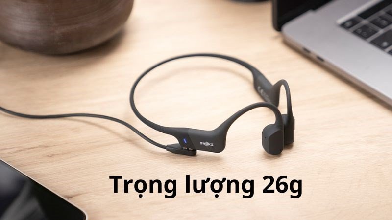 Tai nghe truyền xương Shokz OPENRUN S803 với trọng lượng cực nhẹ và thiết kế ôm sát