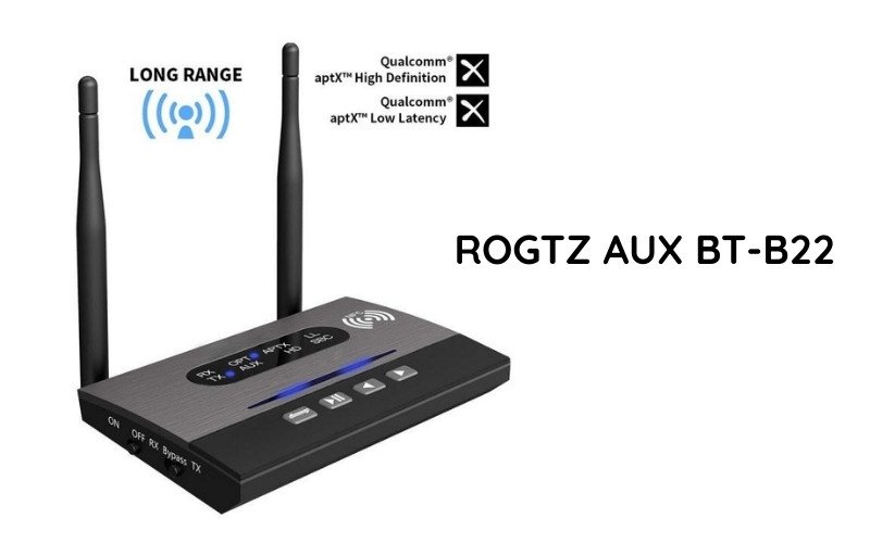 Thiết bị Bluetooth đa năng ROGTZ AUX BT-B22, hỗ trợ NFC và codec APTX HD cho amply.