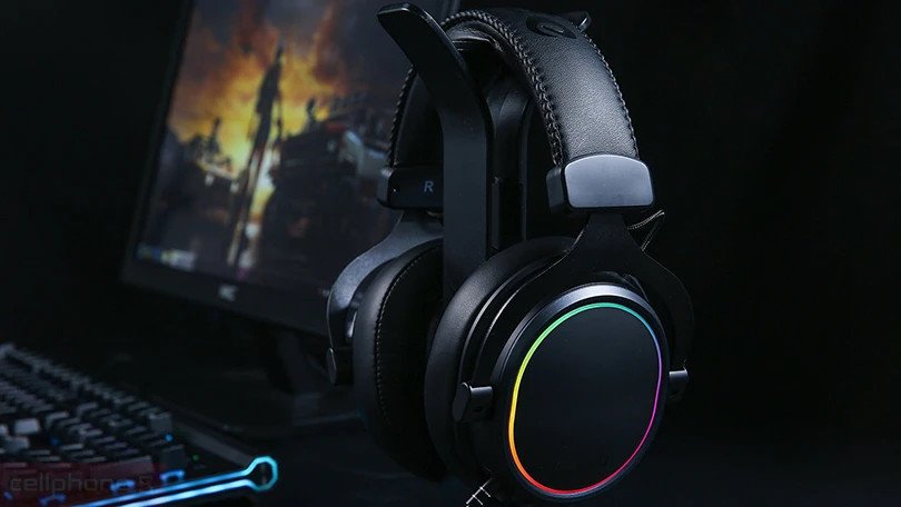 Thiết kế chụp tai lớn, êm ái của tai nghe gaming Dareu EH925