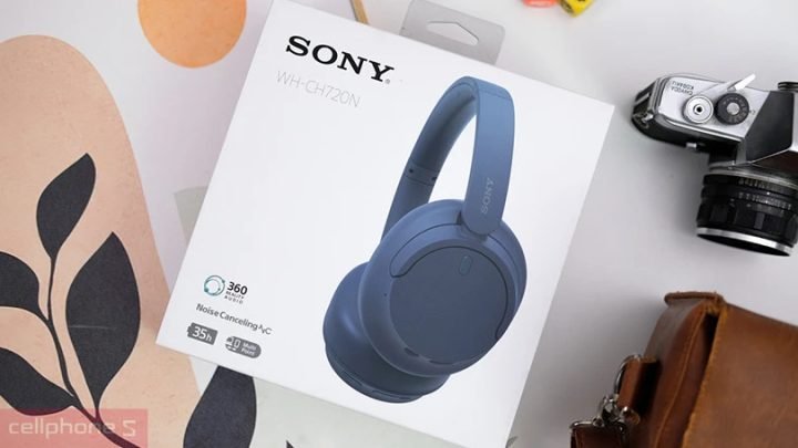 Thiết kế Sony WH-CH720N mỏng nhẹ