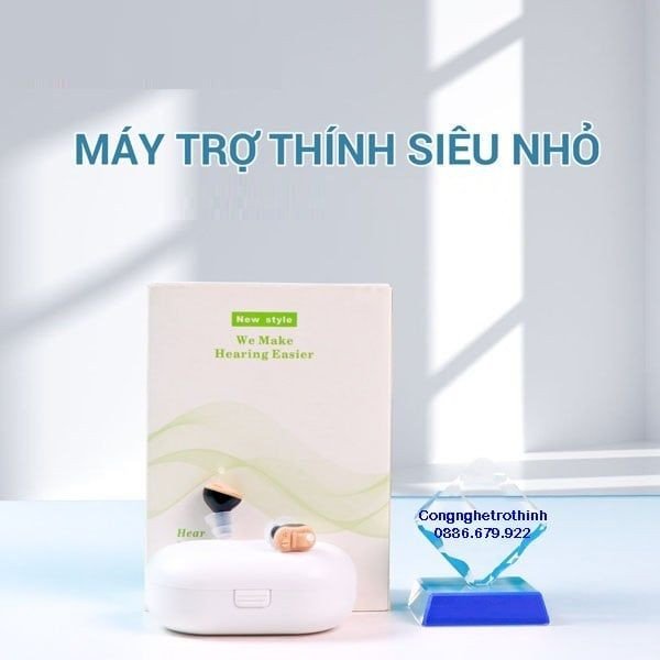 thiết kế tai nghe trợ thính siêu nhỏ GM-910