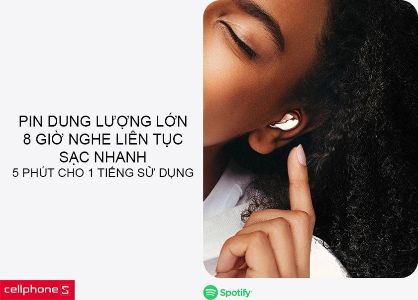 Thời lượng pin bền bỉ của tai nghe Samsung Buds Live và hộp sạc