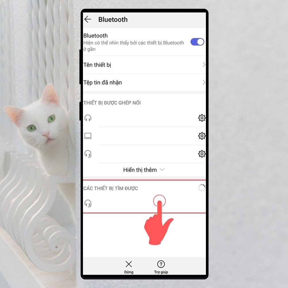 Tìm kiếm và ghép nối tai nghe Bluetooth với điện thoại OPPO