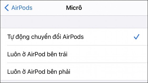 Tùy chỉnh tính năng tự động phát hiện tai nghe AirPods