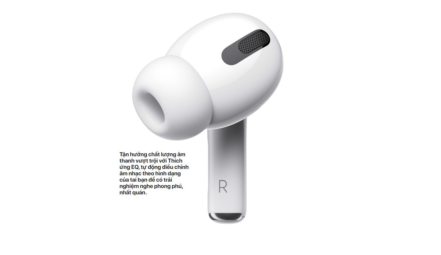 ứng dụng trên iPhone minh họa kiểm tra độ vừa vặn của tai nghe Airpods Pro