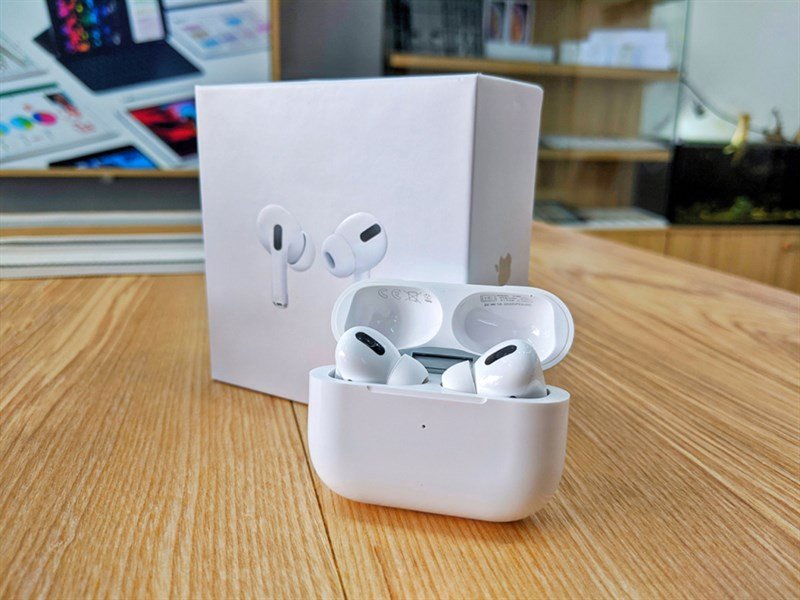 vỏ hộp và tai nghe airpods pro rep 1-1 với hướng dẫn sử dụng
