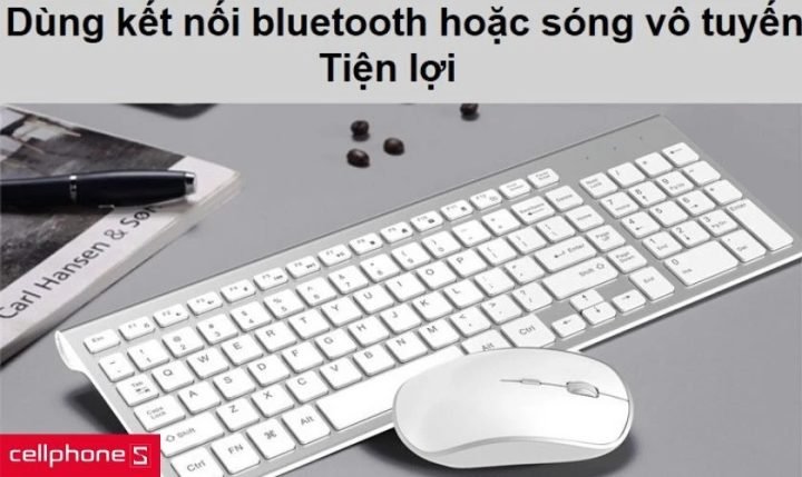 Bàn phím cơ Bluetooth tiện lợi cho không gian làm việc gọn gàng