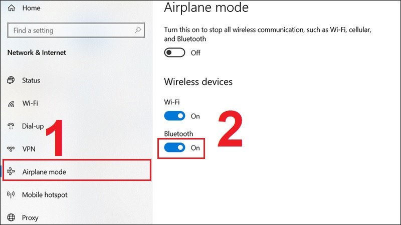 Báº­t Bluetooth