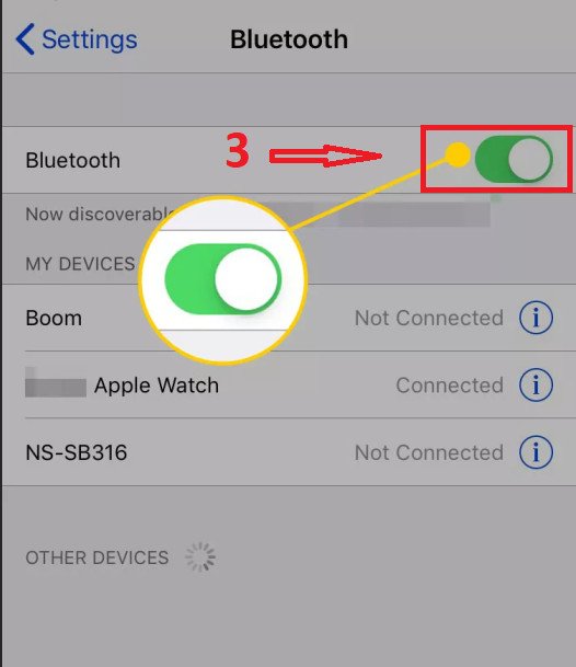 Biểu tượng Bluetooth đang bật trên giao diện điện thoại