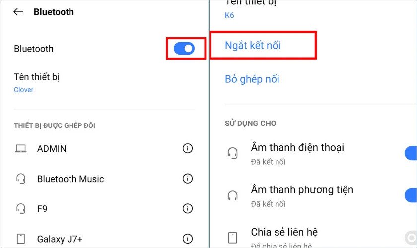 Biểu tượng Bluetooth trên điện thoại, tượng trưng cho việc bật/tắt hoặc khởi động lại kết nối khi tai nghe không dây gặp lỗi.