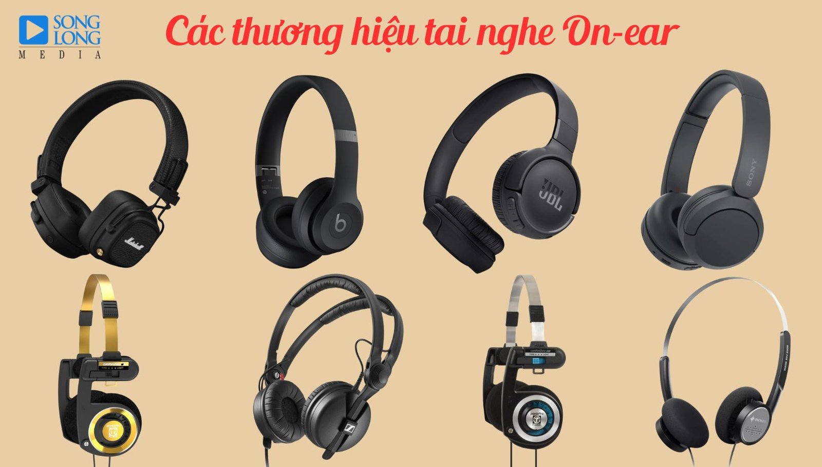 Các thương hiệu tai nghe on ear