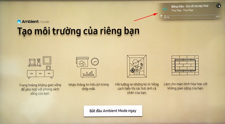Điện thoại điều khiển tivi Samsung sau khi kết nối Bluetooth