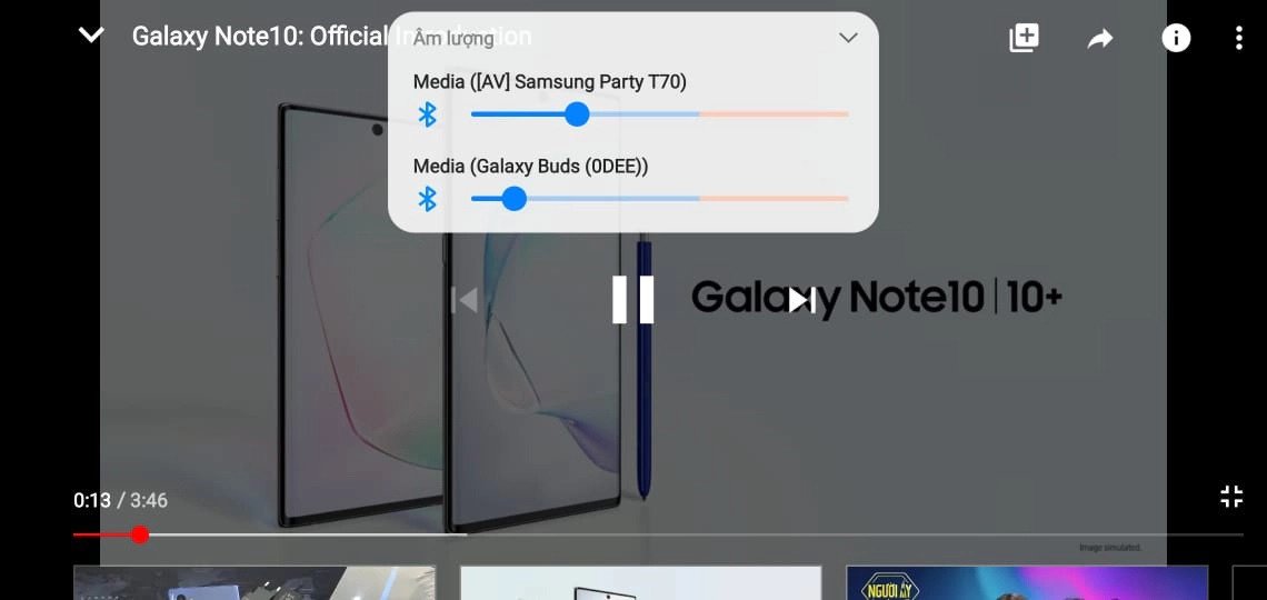 Điều chỉnh âm lượng riêng biệt cho từng tai nghe Bluetooth đã kết nối