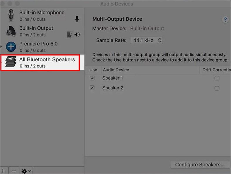 Đổi tên Multi-Output Device thành "Tai nghe Bluetooth kép" để dễ quản lý