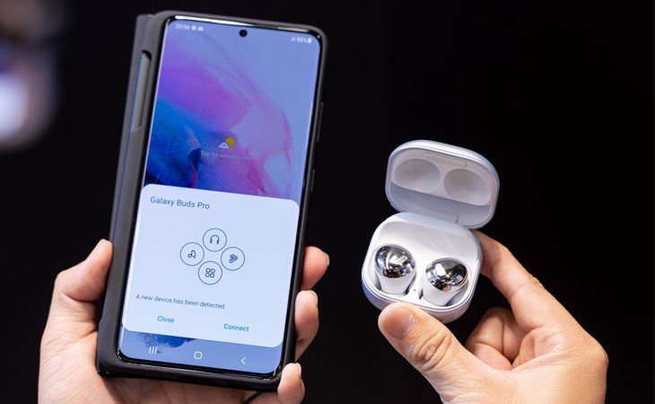 Giao diện ứng dụng Galaxy Wearable giúp định vị tai nghe Galaxy Buds bị mất