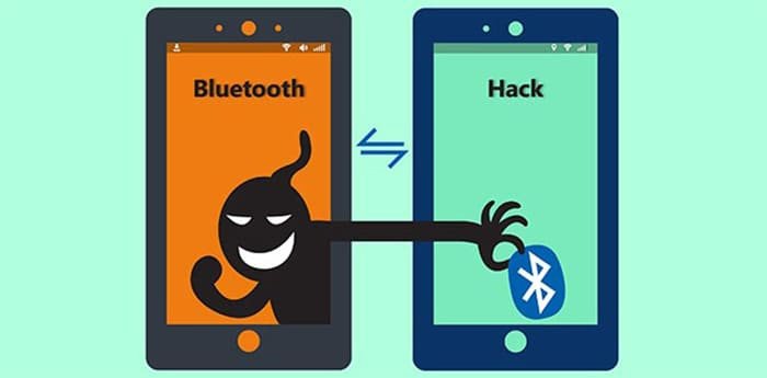Hình ảnh chip Bluetooth và các kết nối, minh họa nguyên lý hoạt động của app phá sóng Bluetooth dựa trên lỗ hổng phần cứng.