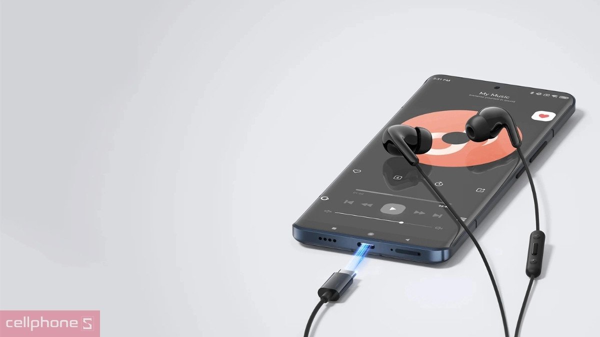 Hình ảnh tai nghe Xiaomi dây cổng Type-C với thiết kế tinh tế