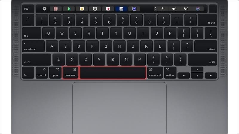 Hướng dẫn kết nối chuột bluetooth với macbook bằng cách nhấn Command Space để mở Spotlight