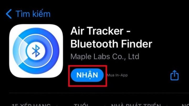 Hướng dẫn tải ứng dụng Air Tracker để tìm tai nghe bluetooth bị mất 1 bên
