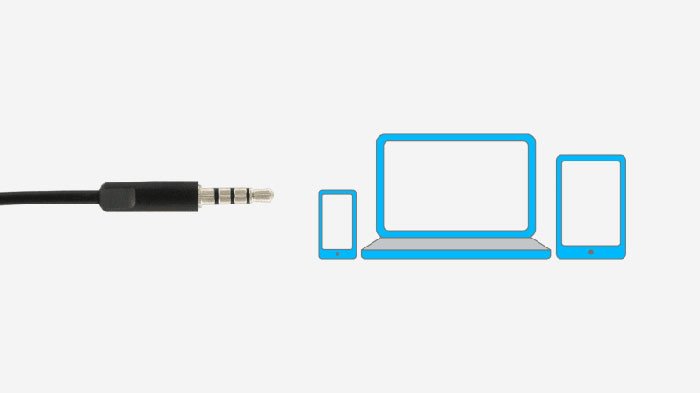 Jack kết nối 3.5mm của tai nghe Logitech H111