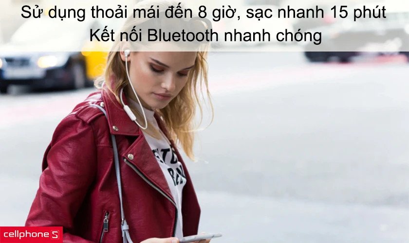 JBL T115BT mang lại 8 giờ nghe nhạc liên tục