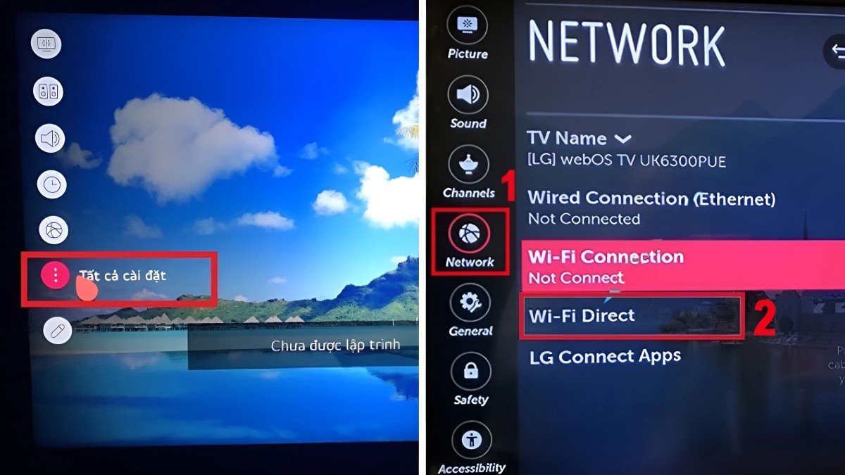 Kết nối máy tính với tivi qua Wifi Direct