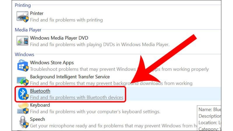 Khắc phục sự cố Bluetooth tự động bằng Windows Troubleshooting trên Windows 10