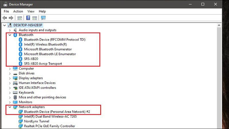 Kiểm tra Driver Bluetooth trong Device Manager trên Windows 7