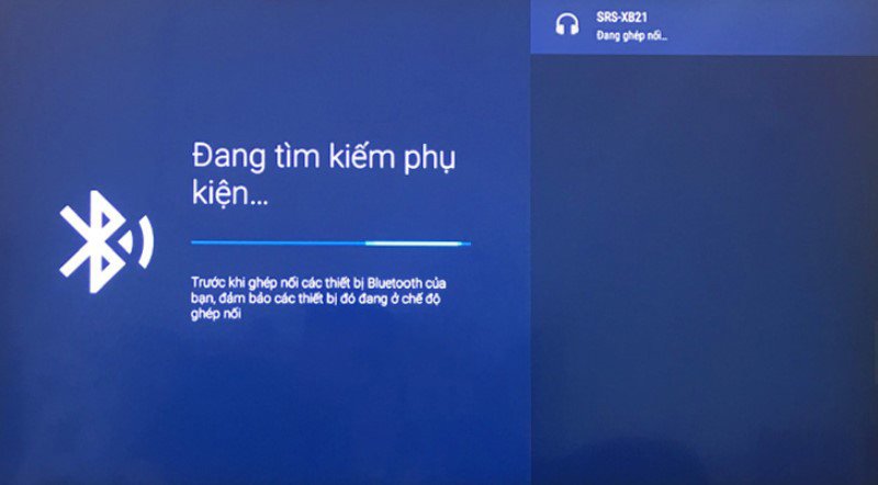Loa Bluetooth đã kết nối thành công với tivi để phát âm thanh