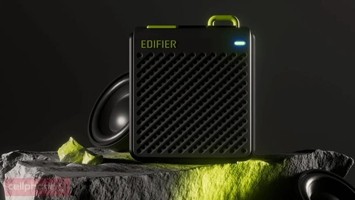 Loa bluetooth Edifier MP85 màu đen nhỏ gọn với dây đeo tiện lợi, thể hiện tính di động linh hoạt