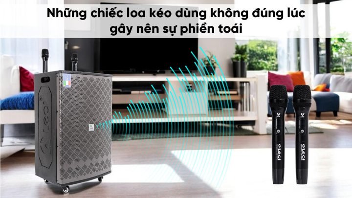 Loa kéo di động gây tiếng ồn và phiền toái trong khu dân cư, nhấn mạnh vấn đề cần giải quyết bằng app phá sóng Bluetooth.