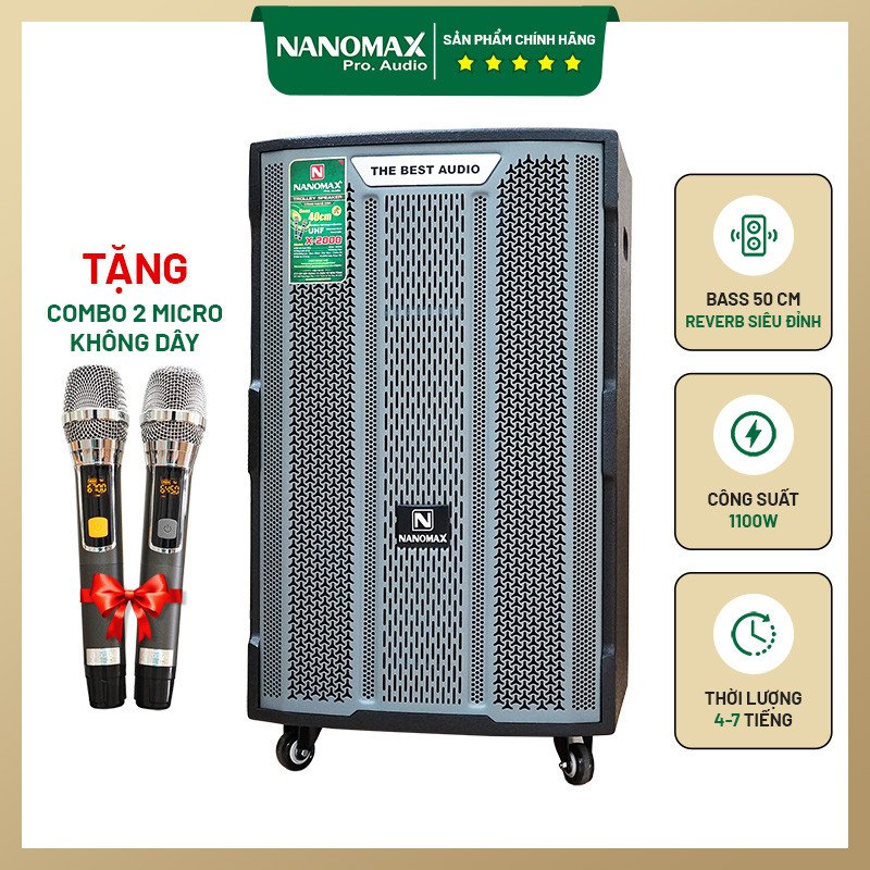 Loa kéo Nanomax với khả năng kết nối nâng cao