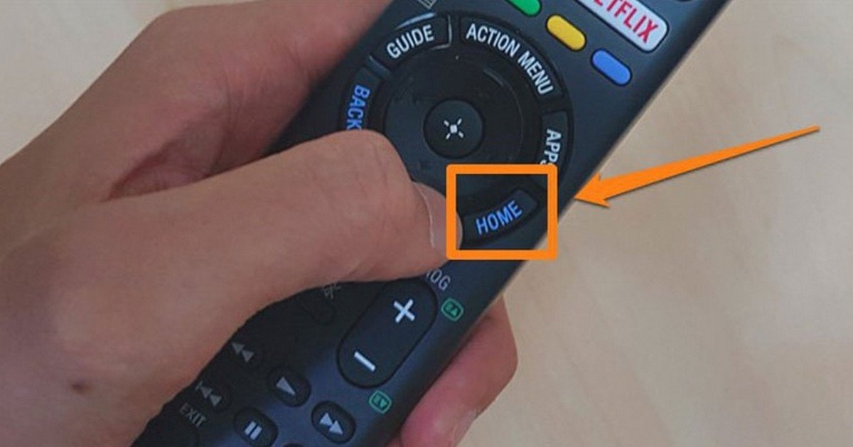 Màn hình chính TV Sony Bravia, bước đầu tiên để mở Bluetooth và kết nối thiết bị