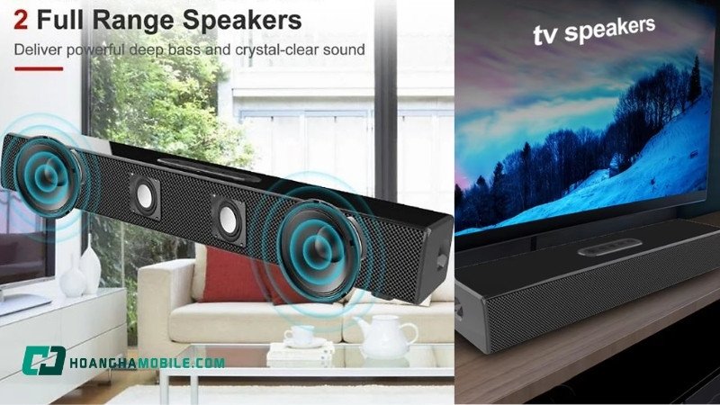 Micro không dây đi kèm dàn loa 2 micro không dây karaoke cho phép hát hò thỏa thích tại gia.