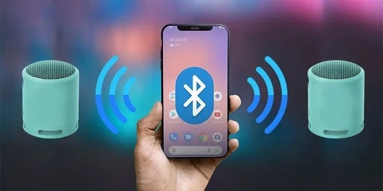 Minh họa ứng dụng di động hỗ trợ kết nối loa Bluetooth, giải đáp thắc mắc về cài đặt.