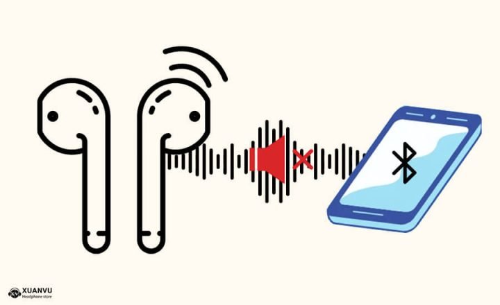 Người dùng đang cố gắng kết nối tai nghe Bluetooth với điện thoại thông minh, minh họa lỗi kết nối tai nghe.