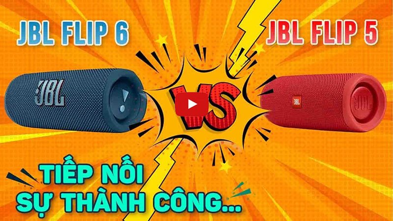 So sánh loa JBL Flip 6 và Flip 5, cả hai đều có thể kết nối nhiều loa để phát nhạc.