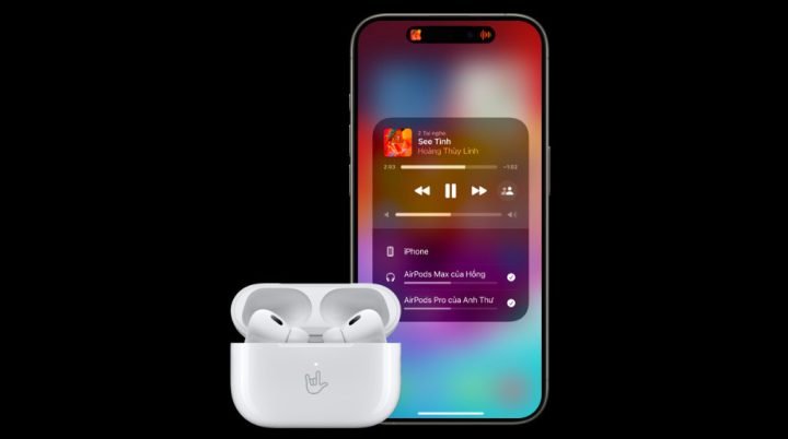 Tai nghe AirPods Pro Gen 2 với thiết kế nhỏ gọn và cổng sạc USB-C hiện đại