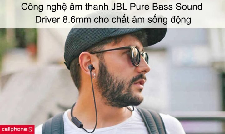 Tai nghe bluetooth JBL T115BT với công nghệ Pure Bass Sound