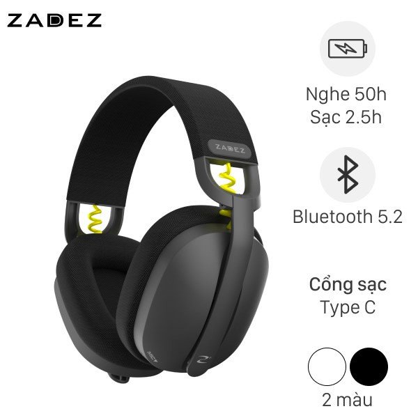 Tai nghe chụp tai Bluetooth Zadez GP-803B màu đen