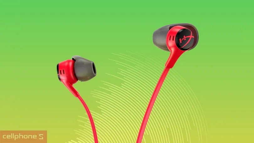 Tai nghe HyperX Cloud Earbuds 2 với micro tích hợp, hỗ trợ giao tiếp rõ ràng trong game