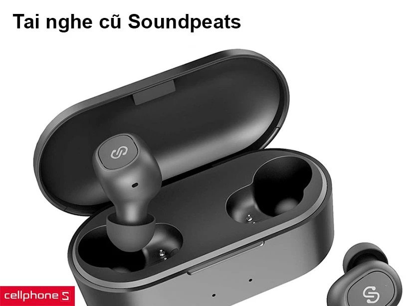 Tai nghe Soundpeats True Wireless cũ với thiết kế hiện đại, là lựa chọn tiết kiệm cho người dùng tìm kiếm tai nghe bluetooth cũ chất lượng.