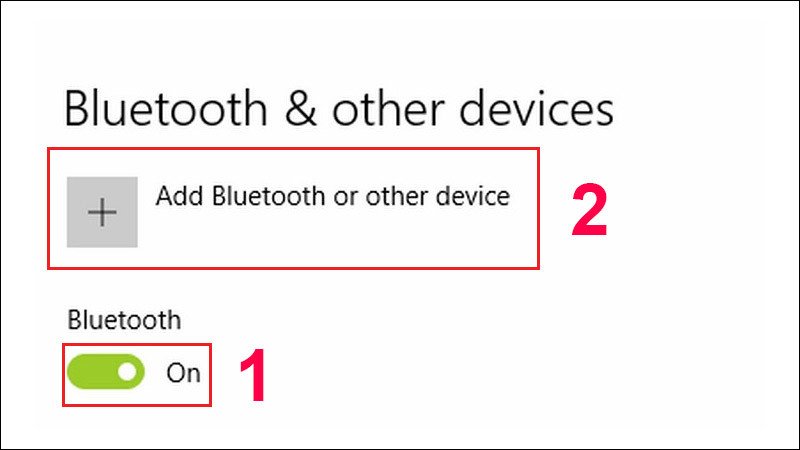 Thêm thiết bị kết nối Bluetooth