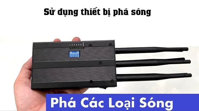 Thiết bị phần cứng chuyên dụng để gây nhiễu sóng Bluetooth, một phương pháp khác ngoài app phá sóng Bluetooth.