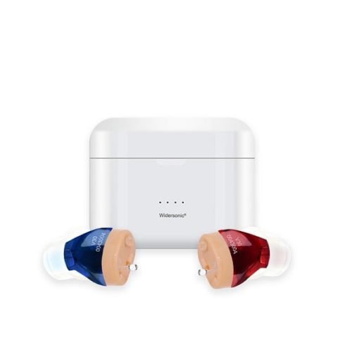 Thiết bị trợ thính mini Widersonic V30 trong tai người dùng