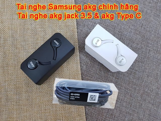 Thiết kế tai nghe AKG chính hãng Samsung với dây bọc dù