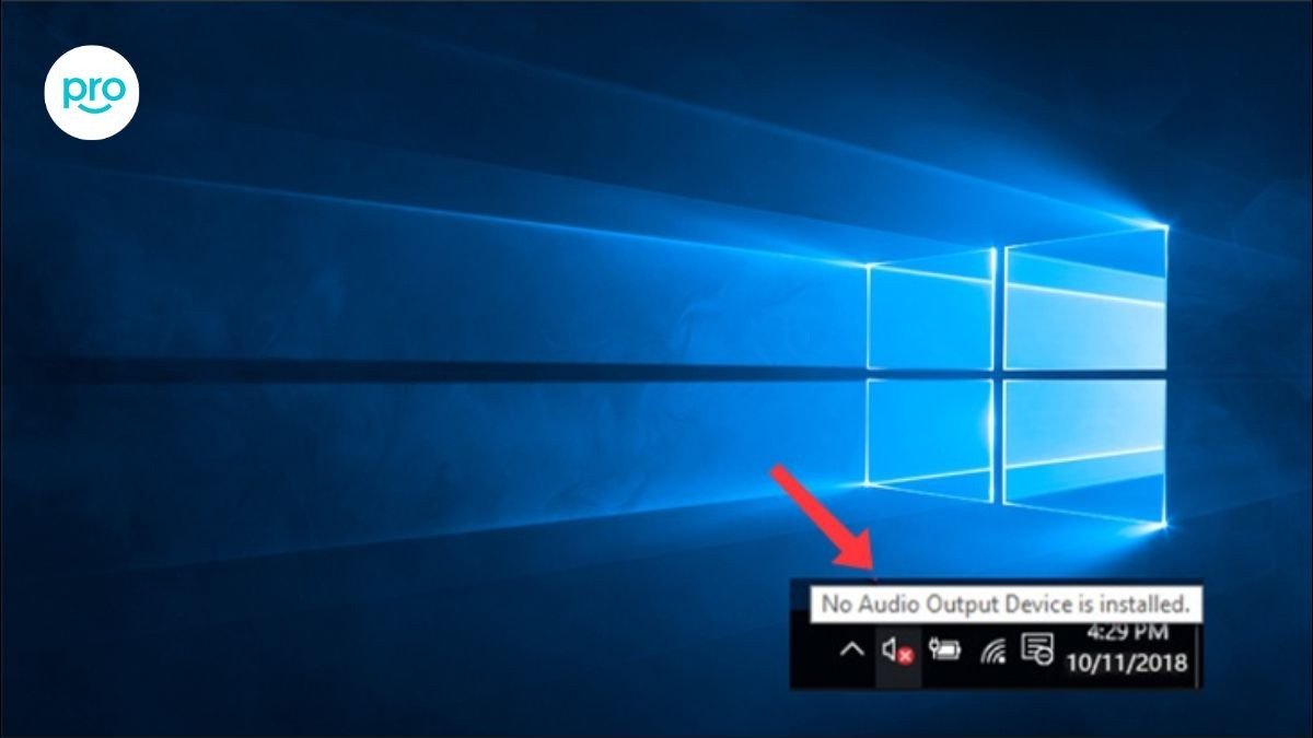 Thông báo lỗi "No Audio Devices are Installed" khi laptop không nhận diện được thiết bị âm thanh