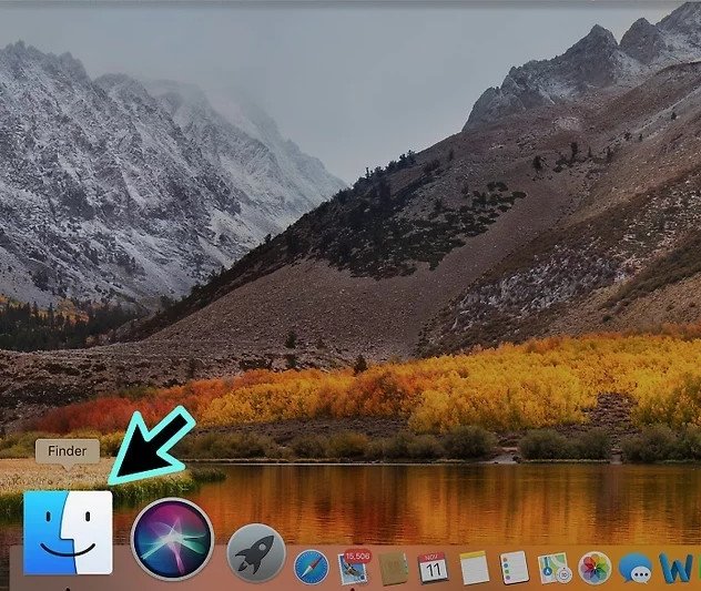 Truy cập Finder trên MacBook để tìm Audio MIDI Setup