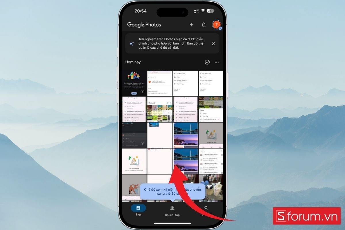 Ứng dụng Google Photos trên iPhone đã đồng bộ toàn bộ ảnh từ Android